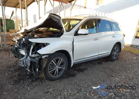 2019 Infiniti Qx60 Luxe z USA, uszkodzony, nr VIN 5N1DL0MM7KC504001